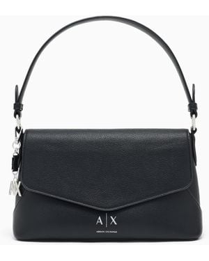 ARMANI EXCHANGE Borsa A Spalla Isabel Con Manico E Chiusura A Patta - Blu