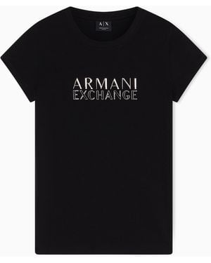 ARMANI EXCHANGE Slim Fit T-Shirt - Black