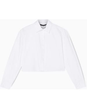 ARMANI EXCHANGE Organic Cotton Poplin Shirt - White
