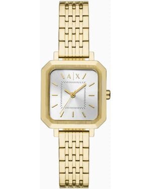 ARMANI EXCHANGE Three-Hand-Tone Stainless Steel Watch - Metallic