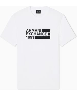 ARMANI EXCHANGE Slim Fit T-Shirt - White