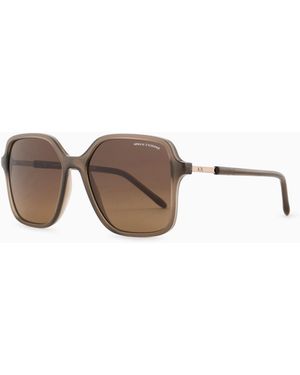 ARMANI EXCHANGE Gafas De Sol Cuadradas Para Mujer - Marrón