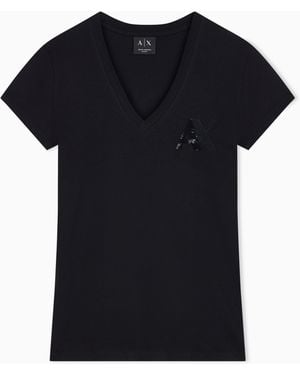 ARMANI EXCHANGE Slim Fit T-Shirt - Black