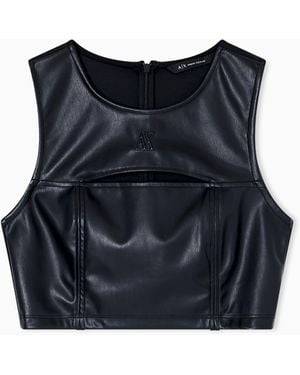 ARMANI EXCHANGE Haut Avec Découpe - Bleu