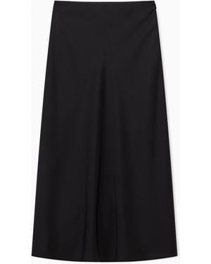 ARMANI EXCHANGE Longuette Skirt With Pleat - Black