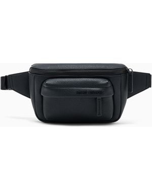ARMANI EXCHANGE Riñonera De Textura Granulada Con Correa Ajustable - Negro