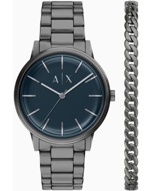 ARMANI EXCHANGE Steel Strap Watches - Blue