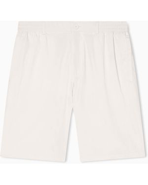 ARMANI EXCHANGE Cotton Bermuda Shorts - White