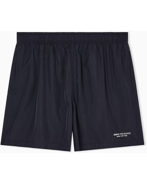 ARMANI EXCHANGE Costume Boxer Con Logo - Blu