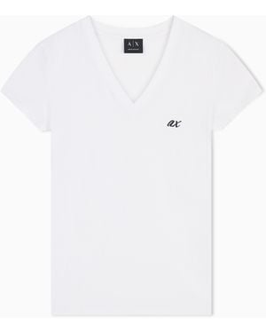ARMANI EXCHANGE Slim Fit T-Shirt - White