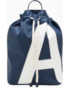 ARMANI EXCHANGE Technical Fabric Backpack - Blue