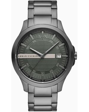 ARMANI EXCHANGE Three-Hand Date Stainless Steel Watch - Gris