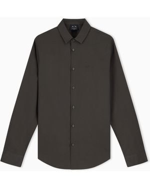 ARMANI EXCHANGE Slim-Fit Shirt Essential - Grey