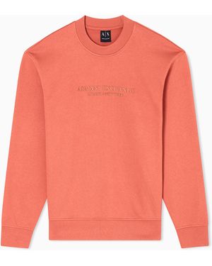 ARMANI EXCHANGE Crewneck Sweatshirt With Tone Logo - Pink