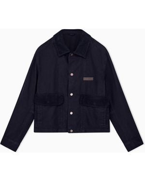 ARMANI EXCHANGE Blouson Jacket - Blue