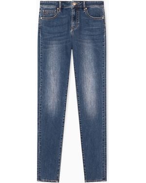 ARMANI EXCHANGE Vaqueros Súper Ajustados En Denim Cómodo Medio - Azul