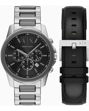 ARMANI EXCHANGE Quartz Watch And Strap - Black