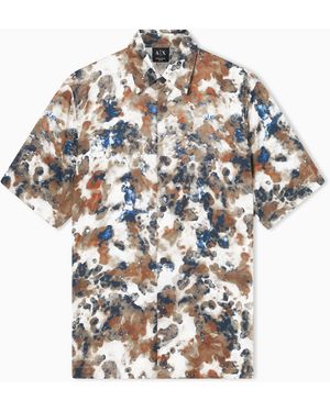 ARMANI EXCHANGE Viscose Twill Shirt - White