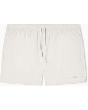 ARMANI EXCHANGE Ax Logo Swimsuit - White