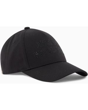 ARMANI EXCHANGE Cap With Visor And Logo - Black