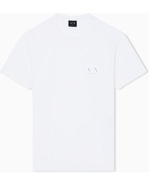 ARMANI EXCHANGE Regular Fit Cotton T-Shirt - White