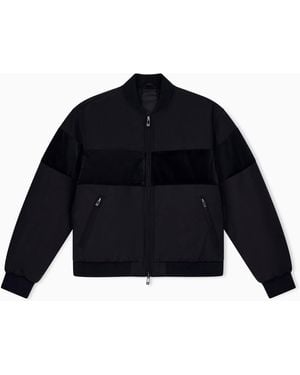 ARMANI EXCHANGE Padded Blouson Jacket - Blue