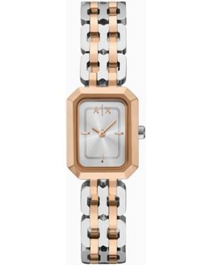 ARMANI EXCHANGE Two-Hand Two-Tone Stainless Steel Watch - White