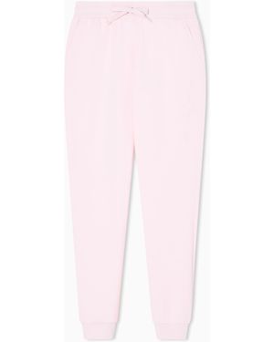 ARMANI EXCHANGE Regular Fit Trousers Stretch Viscose Scuba - Pink