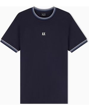 ARMANI EXCHANGE Regular Fit T-Shirt - Blue