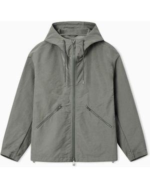 ARMANI EXCHANGE Technical Fabric Windbreakers - Grey
