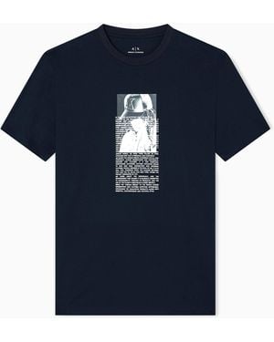 ARMANI EXCHANGE Camisetas Regular Fit - Azul