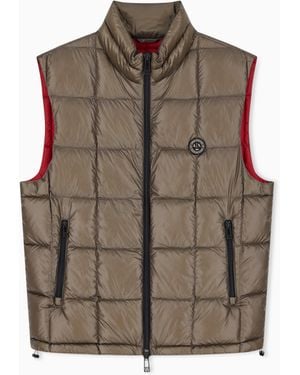 ARMANI EXCHANGE Doudoune En Nylon À Coupe Classique Avec Duvet Et Plumes - Marron