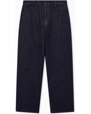 ARMANI EXCHANGE Oversized Denim Trousers - Blue