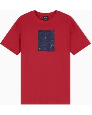 ARMANI EXCHANGE Regular Fit T-Shirt - Red