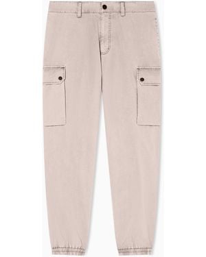 ARMANI EXCHANGE Ripstop Cargo Trousers - Natural
