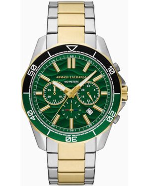ARMANI EXCHANGE Chronograph Two-Tone Stainless Steel Watch - Green