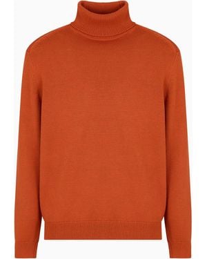 ARMANI EXCHANGE Asv Wool Blend Turtleneck Jumper - Orange