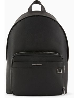 ARMANI EXCHANGE Rounded Backpack With Pocket - Black