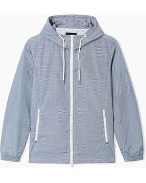 ARMANI EXCHANGE Technical Fabric Windbreakers - Blue