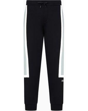 ARMANI EXCHANGE Pantaloni Jogger Con Bande A Contrasto - Nero