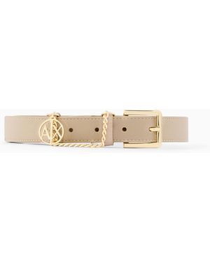 ARMANI EXCHANGE Technical Fabric Belt - White