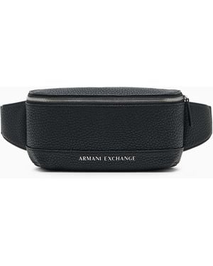 ARMANI EXCHANGE Rectangular Logo Belt Bag - Black