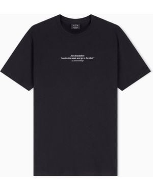ARMANI EXCHANGE Regular Fit T-Shirt - Black