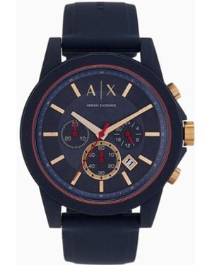 ARMANI EXCHANGE Orologio Movimento Cronografo Con Cinturino Blu