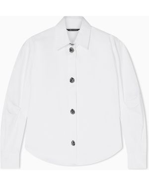ARMANI EXCHANGE Cotton Twill Shirt - White