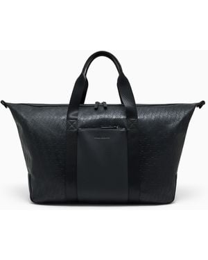 ARMANI EXCHANGE Duffle Bag With Coated Exterior - Black