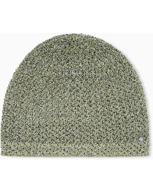 ARMANI EXCHANGE Metallic Knit Beanie - Green