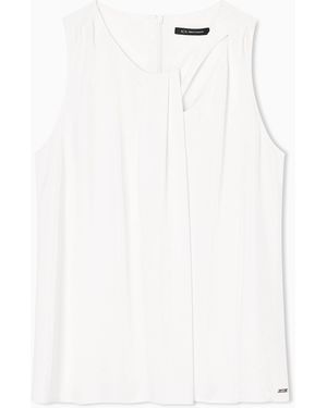 ARMANI EXCHANGE Top With Cut Out On The Neckline - White