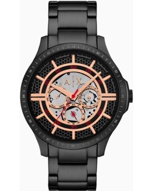 ARMANI EXCHANGE Multifunction Stainless Steel Watch - Black