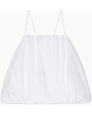 ARMANI EXCHANGE Cotton Twill Top - White